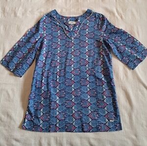 Vineyard Vines tropical fish vacation girls size Small or 7-8 tunic, EUC
